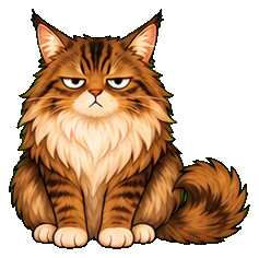 bjorn, a cat sitting